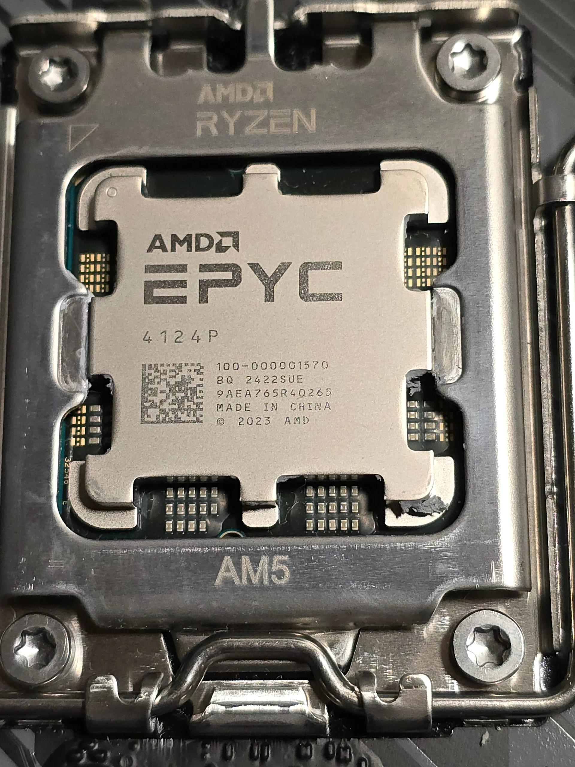 AMD EPYC 4124P overclocking session